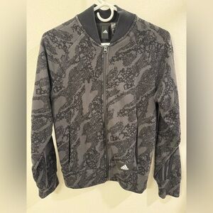 Adidas Black and Gray Camo pattern Jacket